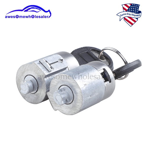 Front PAIR Door Lock Cylinder Set For Chevrolet C/K 1500 2500 3500 1988-1994 - Picture 6 of 6