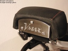 Sissybar end plate, suitable Yamaha Vmax 1700 sissybar, silver with ticking