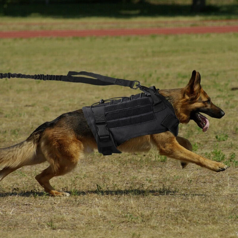 Тактический жилет для собаки США рабочая собака военный ремень с ручкой без вытягивания большой - Изображение 3 из 4