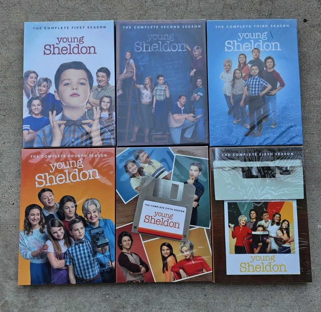 Young Sheldon Seasons 1 6 Complete Series DVD BRAND NEW FREE