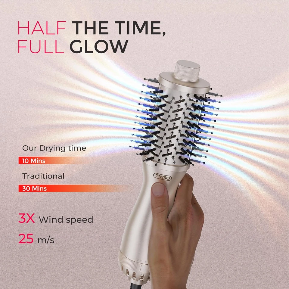 TYMO 2.0 Hair Blow Dryer Brush - Blowout Hot Air Brush, One Step Volumizer, Upgr - Image 2 of 4