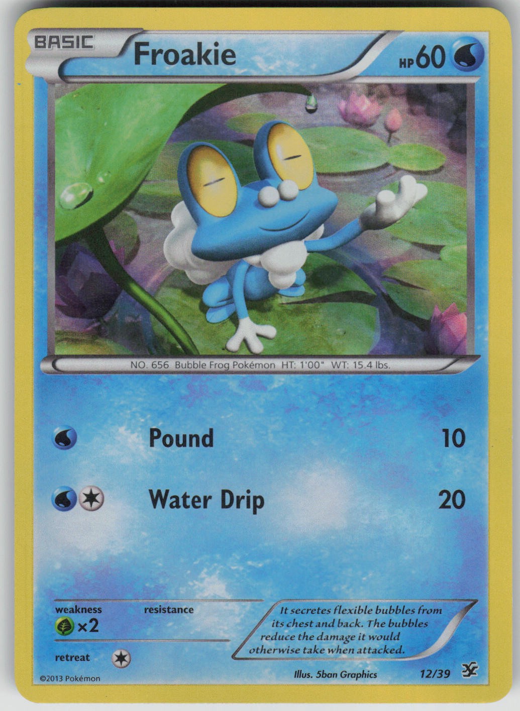 Pokemon TCG Froakie Common Kalos Starter Set 12/39