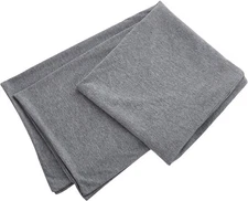 Oubonun 100% Jersey Cotton Body Pillow Cover with Zipper - Luxury 21X54, Grey 