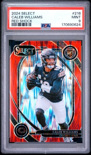 2024 PANINI SELECT RED SHOCK #216 CALEB WILLIAMS ROOKIE RC /249 PSA 9