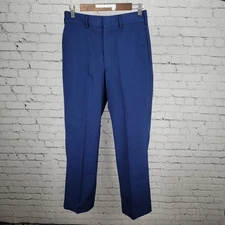 Defense Logistics Agency Marine Corps Blue Wool Blend Trousers Pants 29R (29x31)