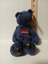 Limited Treasures, navy blue teddy bear, 1998, Broncos 30 Davis
