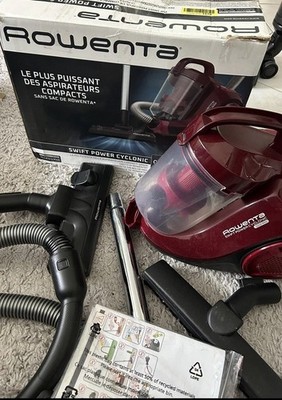 Rowenta Swift Power Cyclonic beutellos 900W Bodenstaubsauger rot/schwarz Set