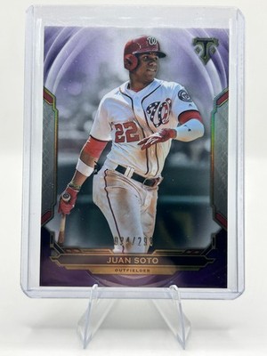 Juan Soto #96 Amethyst /299 - 2019 Topps Triple Threads - Washington Nationals