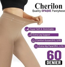 6-pairs Size P/S Cherilon Quality Opaque Pantyhose 60 Denier Melon Stretchable