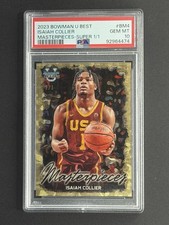 Marketplace image: 2023-24 Bowman U Best Masterpieces Superfractor 1/1 Isaiah Collier PSA 10 GEM MT
