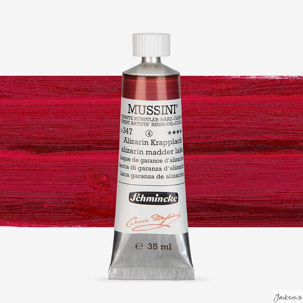 Schmincke Mussini Oil Paint Natural Resin 35ml Alizarin Madder Lake Colour