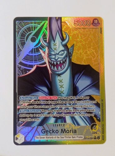 Gecko Moria OP14-080 (Alt Art) One Piece • The Azure Sea's Seven L • OP14-080 NM