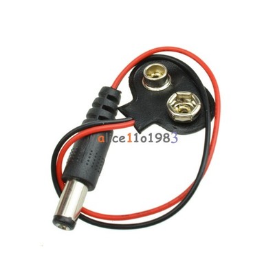 10PCS T type 9V DC   Power Cable Barrel Jack Connector for   New *le
