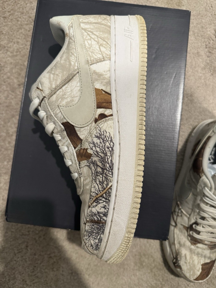 Size 10 - Nike Realtree x Air Force 1 Low White Camo for