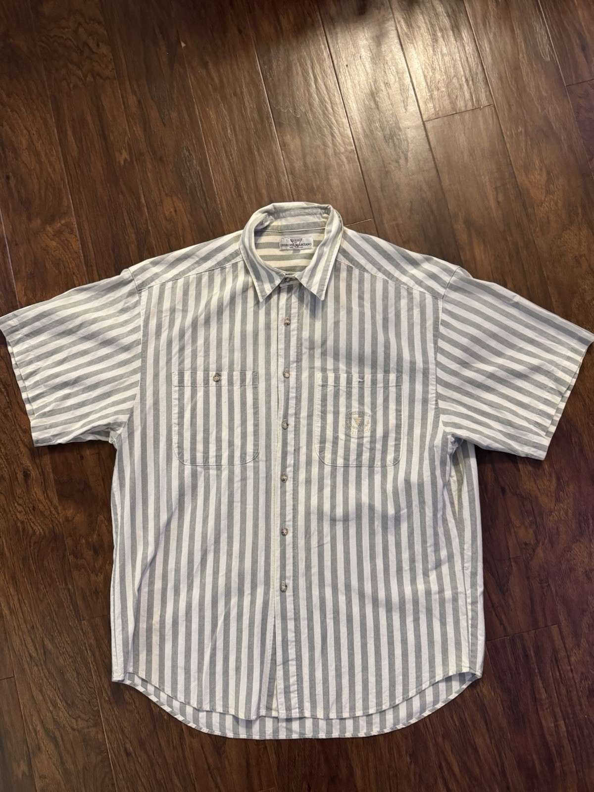 vintage guess georges marciano shirt Button Up XL Made In USA