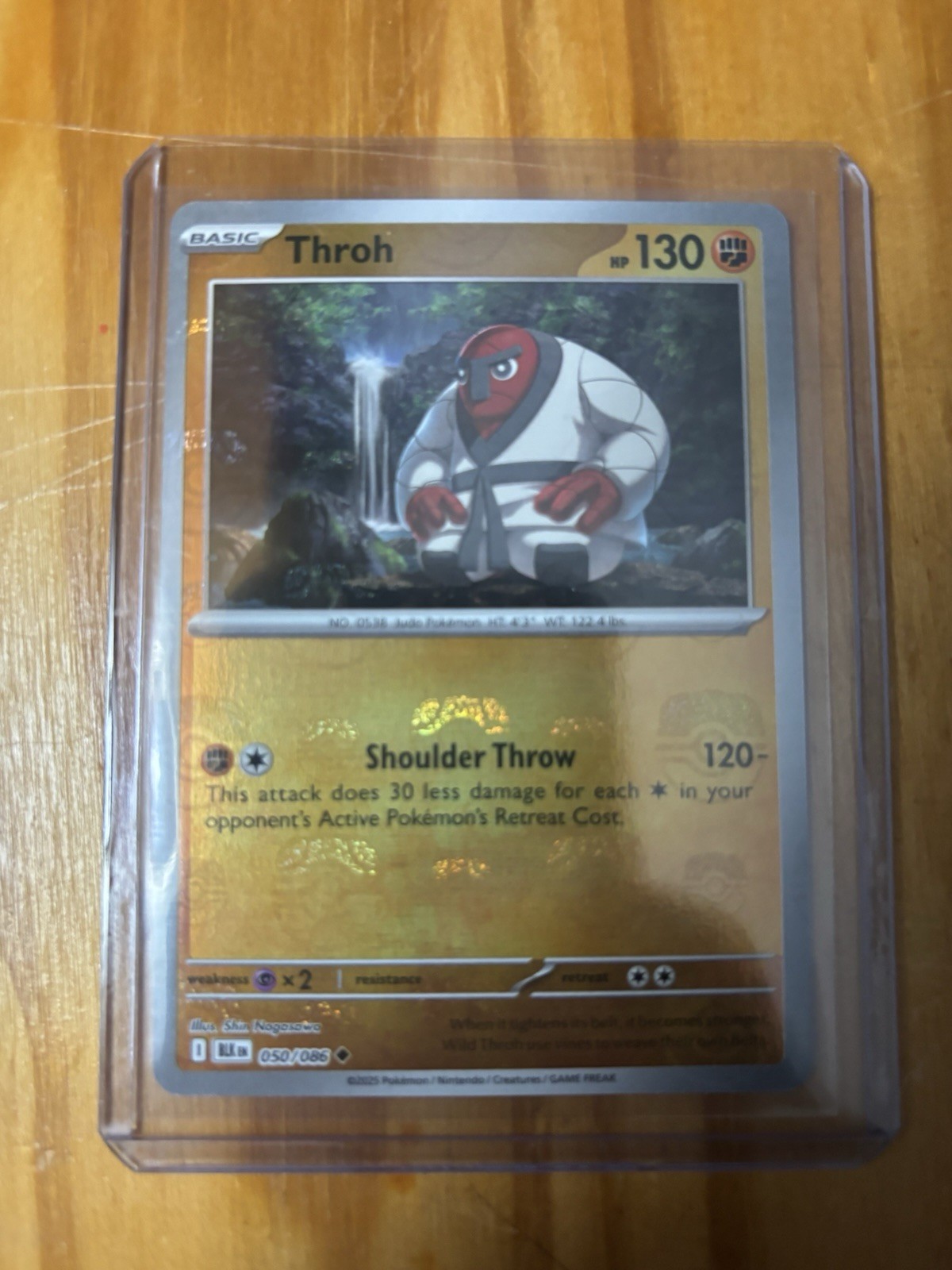 Throh (Master Ball Pattern) Uncommon Pokemon SV: Black Bolt 050/086 NM