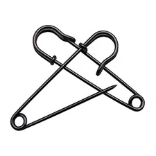 15Pcs Large Safety Pins, 4‘’ Heavy Duty Steel Safety Pins 4 × 0.7 × 0.5 inches