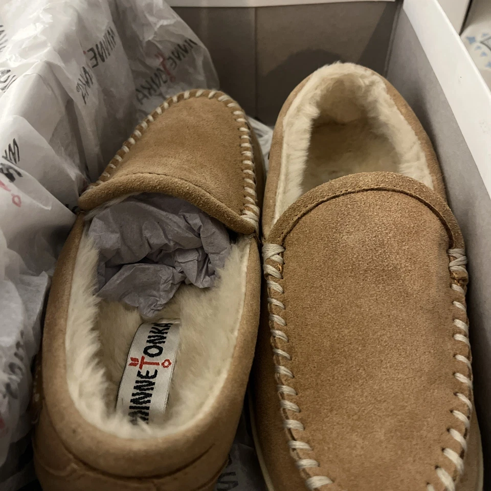 Zapatillas mocasín Minnetonka para mujer talla 5 Cinnamon Tempe. ¡Nuevo con caja! Foto 2 de 4