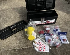 Brady Lockout for Safety,  Portable Electrical Lockout Tagout LOTO Kit Toolbox