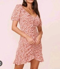 ASTR the Label Women's Floral Ruffle Dress Size Med