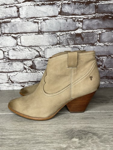 Frye Ash Damen-Booties taupefarben Leder spitz zulaufend Westernabsatz Größe 10M US/41EU - Bild 1 von 20