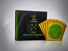 D'OR24K 12 IN 1 Multi-Peptide Collagen Collection Masks msrp $4950