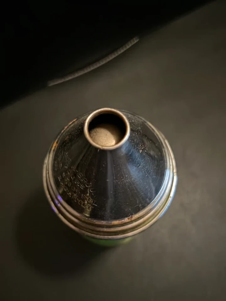 URANIUM GLASS Vintage Tilt A Spoon Diner Sugar Shaker Dispenser Medco NYC RARE - Image 3 of 4