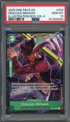PSA 10 Dracule Mihawk (Illustration Box Vol. 4) ST12-003 EN One