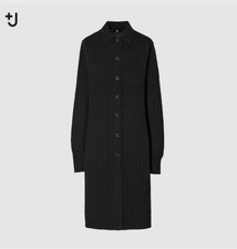 Uniqlo +J Jil Sander Black Extra Fine Merino Long-Sleeve Cardigan $59.50 Size S