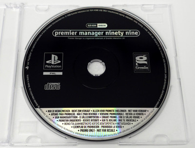 Premier Manager Ninety Nine Ps1 Promo Spiel NFR Sony Playstation 1