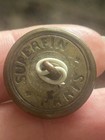 Unusual Vtg/antique Paris Backed Button Shell/stone In Metal … Medium — photo 6