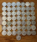 LOT OF 50  ROOSEVELT DIMES  - 90% SILVER Mixed Dates CIRCULATED