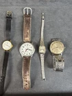Vintage Timex Date x4 Pieces Estate Bundle Self wind Reseller Lot