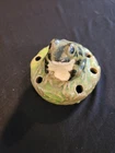 ✨️VTG McCoy Frog Flower Frog Majolica Ceramic Fine Condition Arts and Crafts ✨️