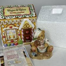 VTG '98 Cherished Teddies Sugar  Spice Figurine Wayne 352608 Enesco Bear Xmas