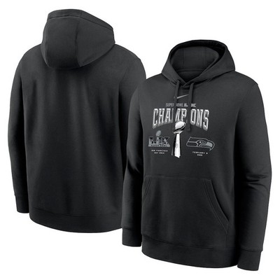 Nike Seattle Seahawks Super Bowl LX Champions Hoodie Black Mens XXL NFL Official