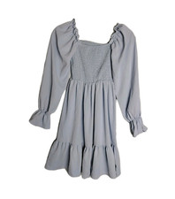 Women's SHEIN Light Blue Frilled Off The Shoulder Dress Size XS Fairycore