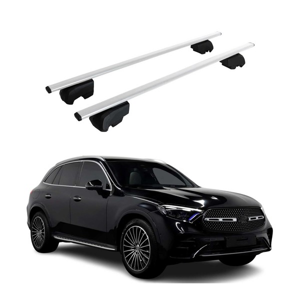 DachträGer GrundtäGer FüR Mercedes Glc X254 2022-2026 75Kg Metall Silber 2 Tlg-image