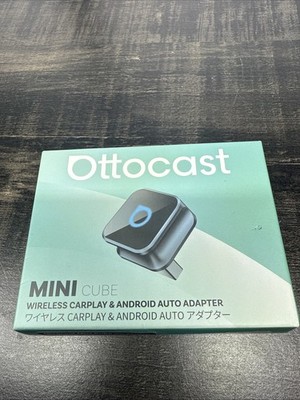 Ottocast Mini Pot USB Wireless Carplay Android Auto Adapter CP88-T3 Black Car