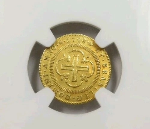 1778 (L) NGC AU Details | BRAZIL - GOLD Thousand Reis Coin 1000R
