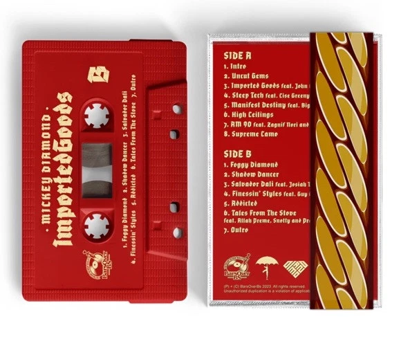 MICKEY DIAMOND Imported Goods #25/60 Red Cassette Tape +Obi SEALED Pro Dillinger - Image 2 of 4