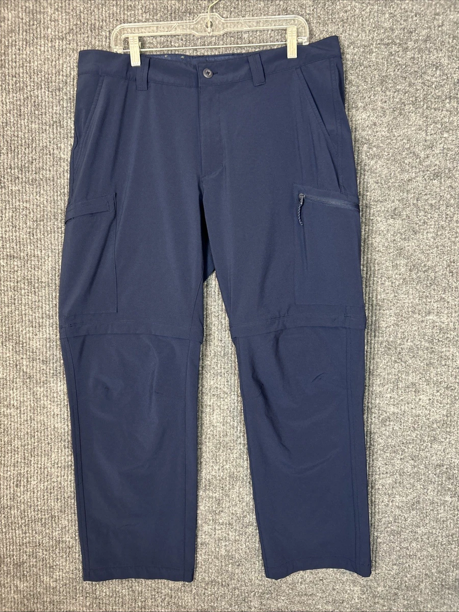 Columbia PFG Nylon Ripstop Convertible Pants Mens XXL X 32