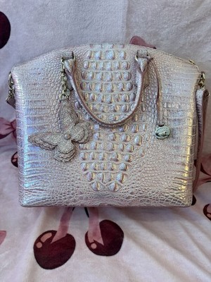 Pixie Dust Brahmin Duxberry Purse With Matching Wallet And Butterfly Keychain  