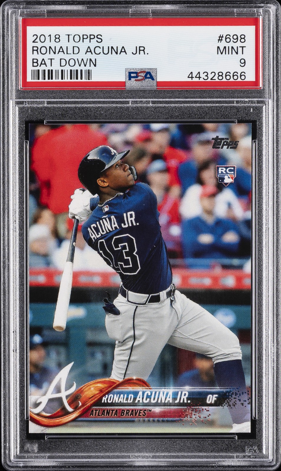 2018 TOPPS BAT DOWN #698 RONALD ACUNA JR. PSA 9