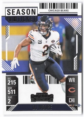 2024 Panini Contenders - Season Ticket D.J. Moore #18