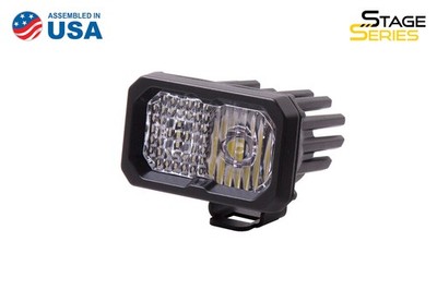 SS2 Inch LED Pod Pro White Combo Standard With Amber Back Light Single