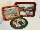 Vintage COCA COLA METAL TRAY Lot of 3