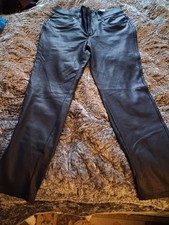 New With Tags Simply Vera Wang Skinny Faux Leather Black Coat Pants Size M Short