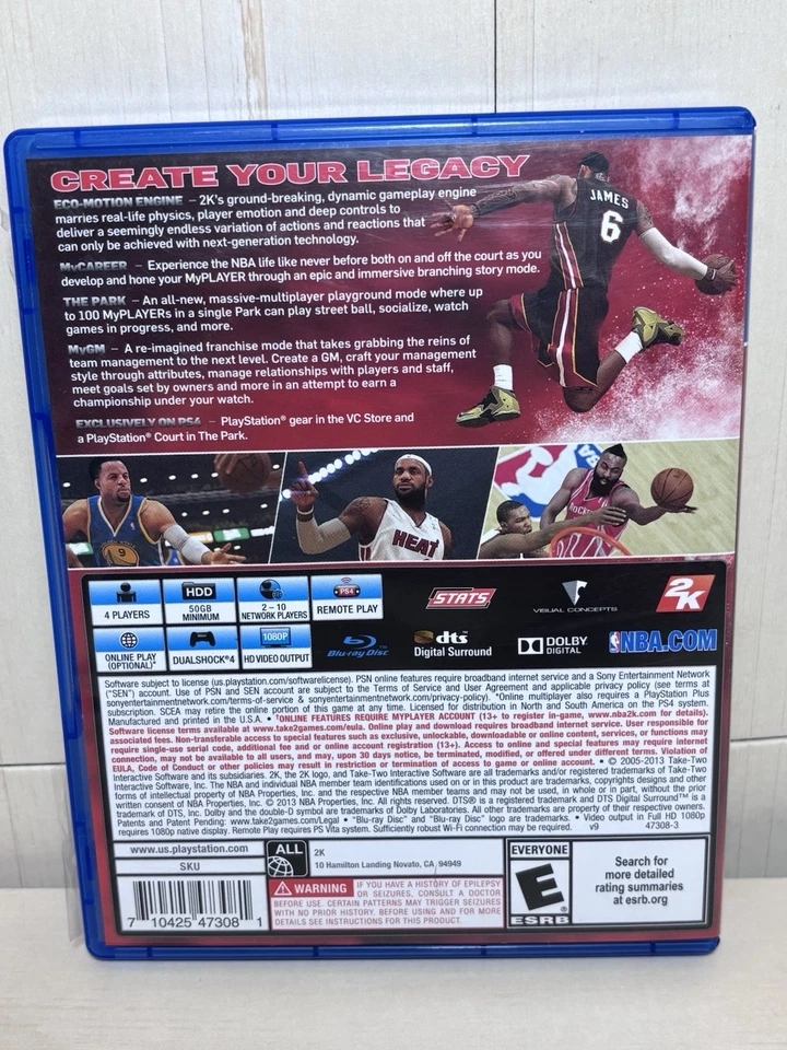 NBA 2K14 (Sony PlayStation 4, 2013) Tested LeBron James CIB Tested And Working - Image 2 of 4