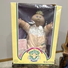 Cabbage Patch Kids Preemie Doll 1985 Blonde Curly Hair Blue Eyes Original Box